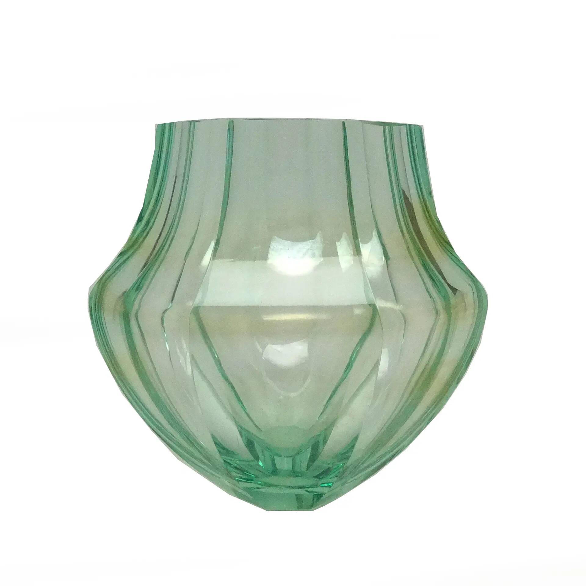 Art Deco vase, crystal, Moser, Czechoslovakia, 1930s