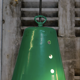 Lampe industrielle hangar abat jour en aluminium vert