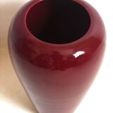 Bordeaux ceramic vase Height 30 cm