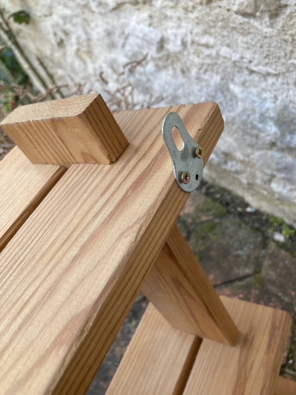 Vintage pine wall shelf