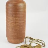 Brown stoneware lamp