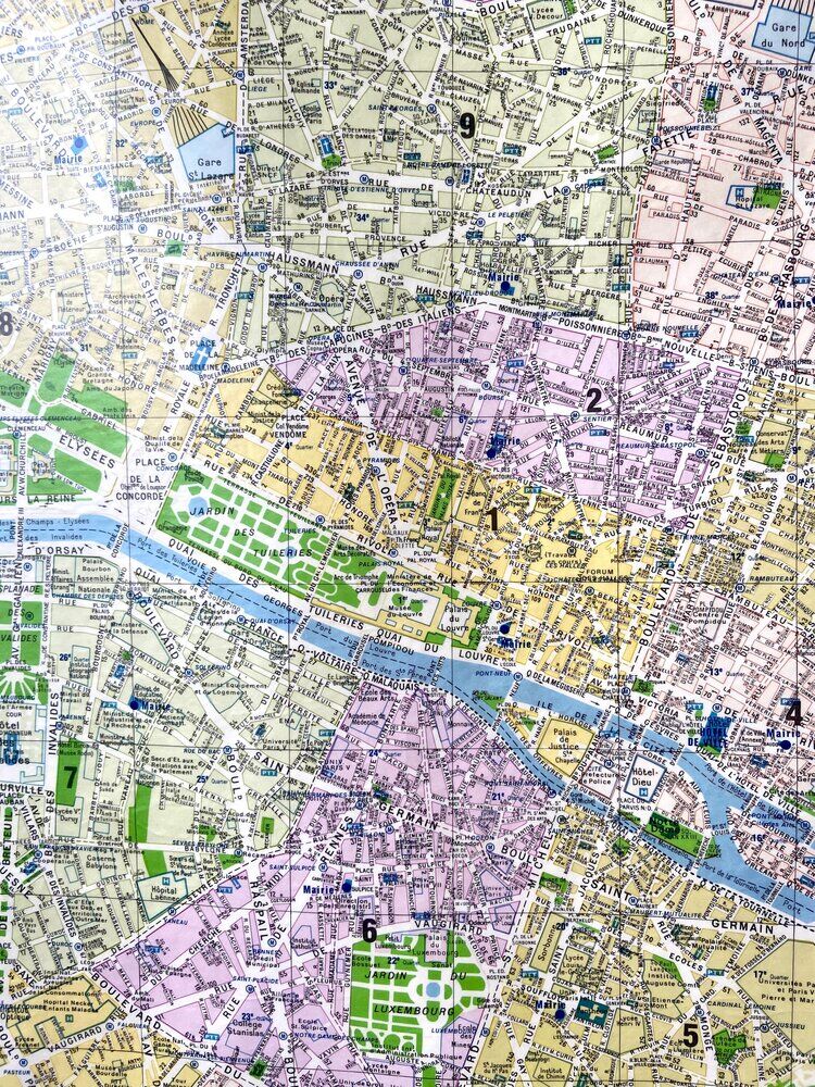 Map poster - Plan de Paris, 1981