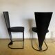 Set of 6 black Zino Memphis chairs for Harvink