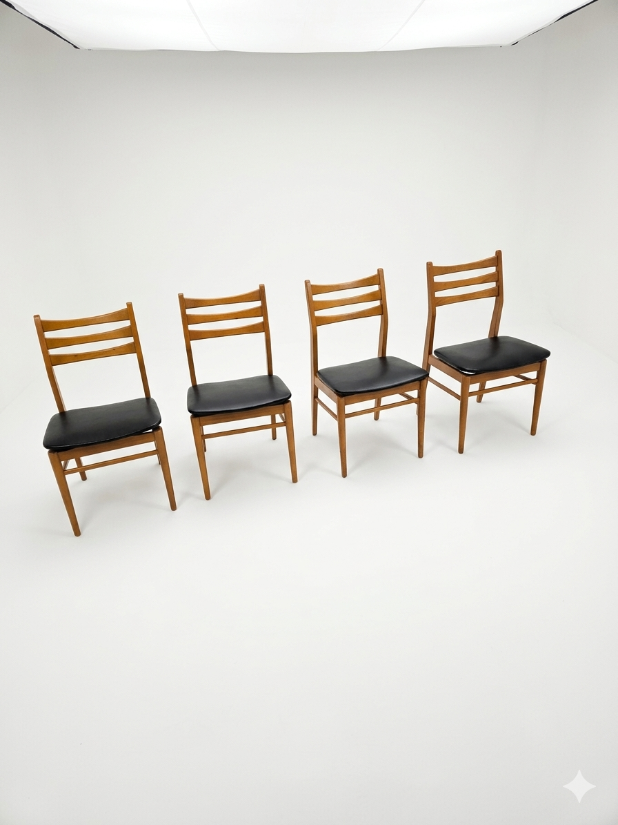 4 Scandinavian chairs from the 1960s
