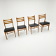 4 Scandinavian chairs from the 1960s