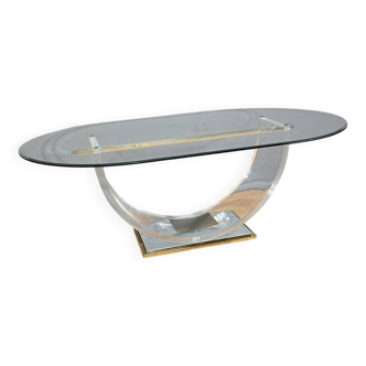 C. Hollis Jones Glass Table for Belgo Chrom – 1970