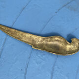 Parrot brass paper cut