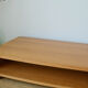 Coffee table Ecart International by Andrée Putman model "crossing" oak wood