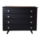 Commode vintage noire