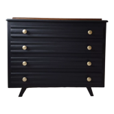 Commode vintage noire