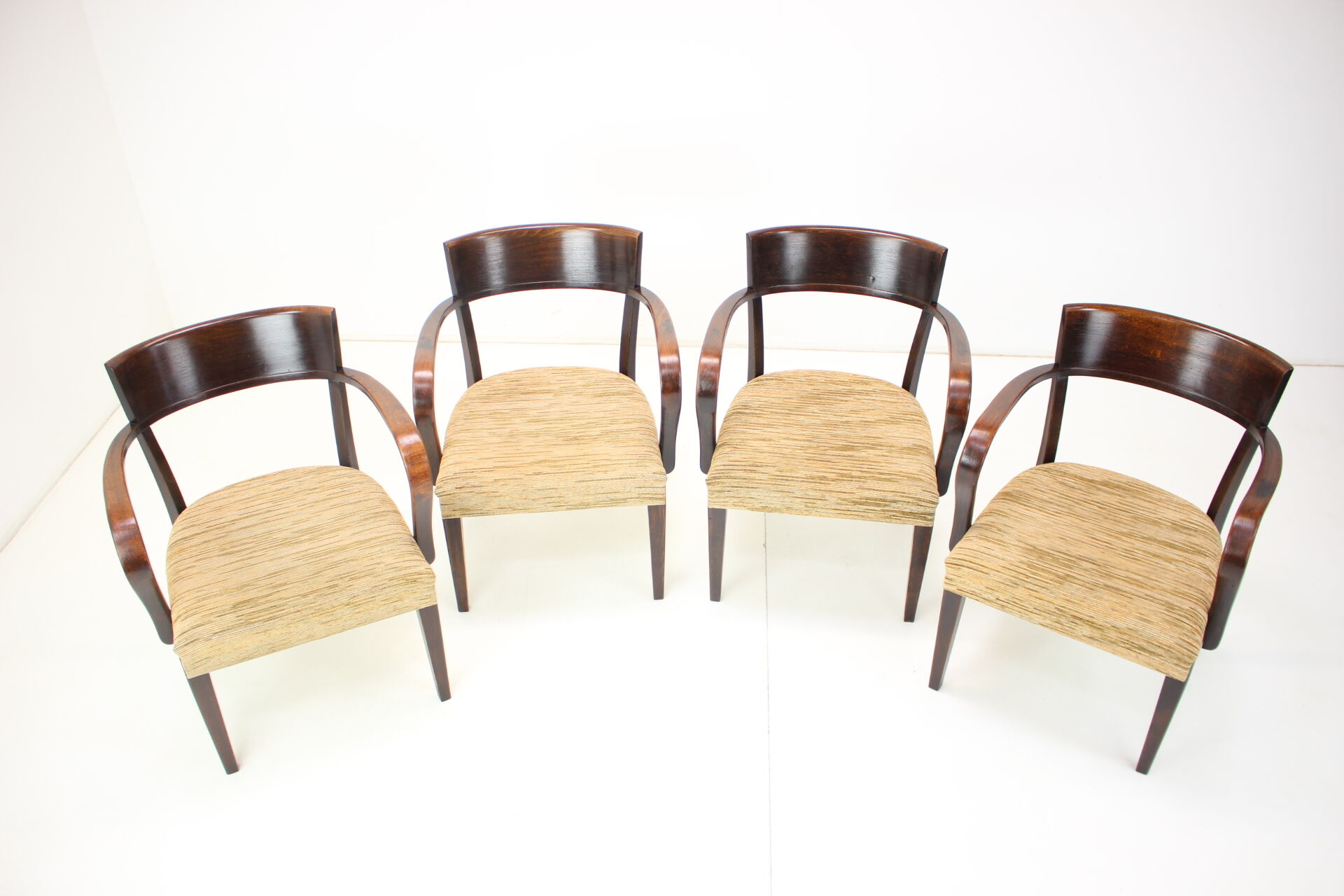 Chairs H-224 by Jindřich Halabala 1930s, Czechoslovakia