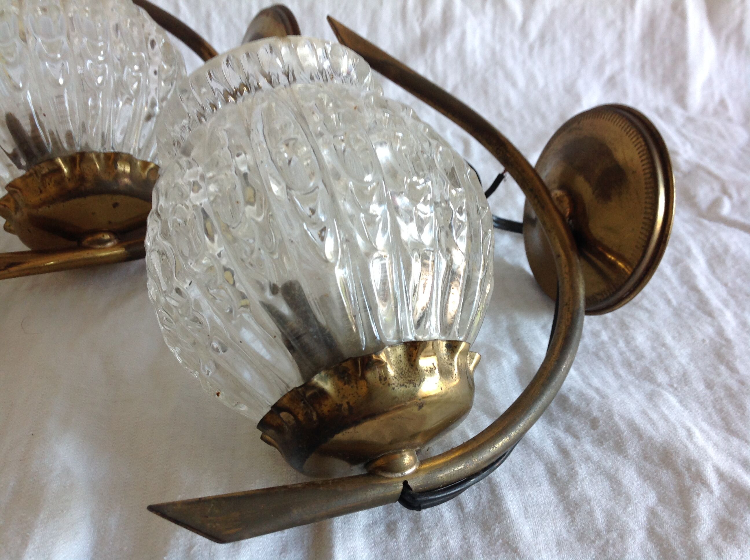 Paire d'appliques vintage