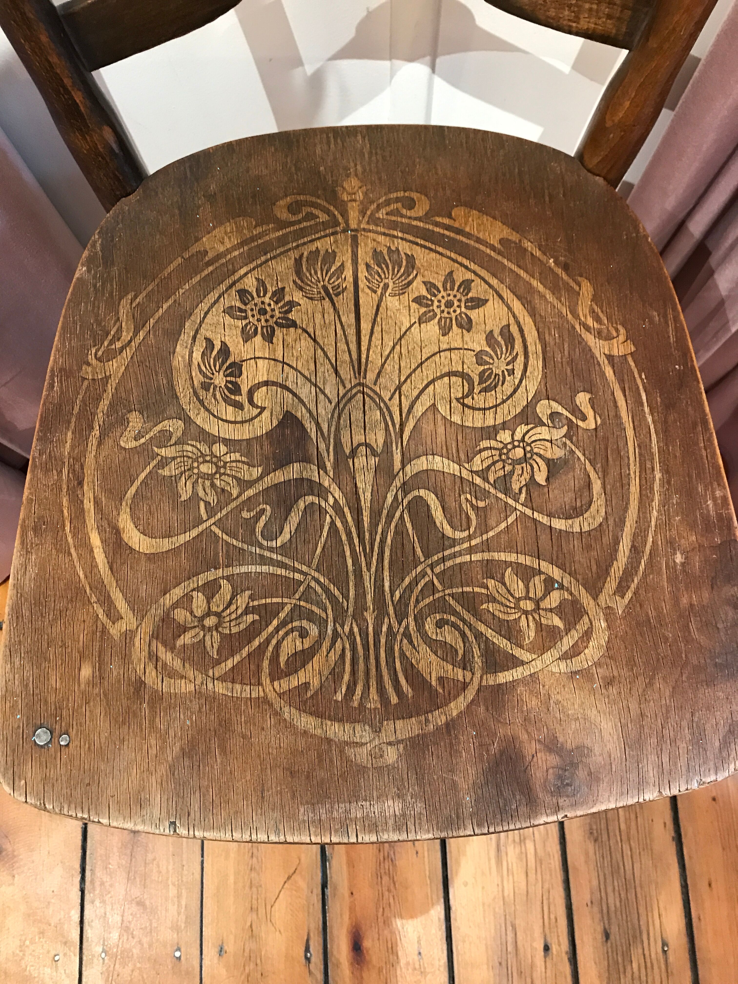 Art Nouveau bistro chair