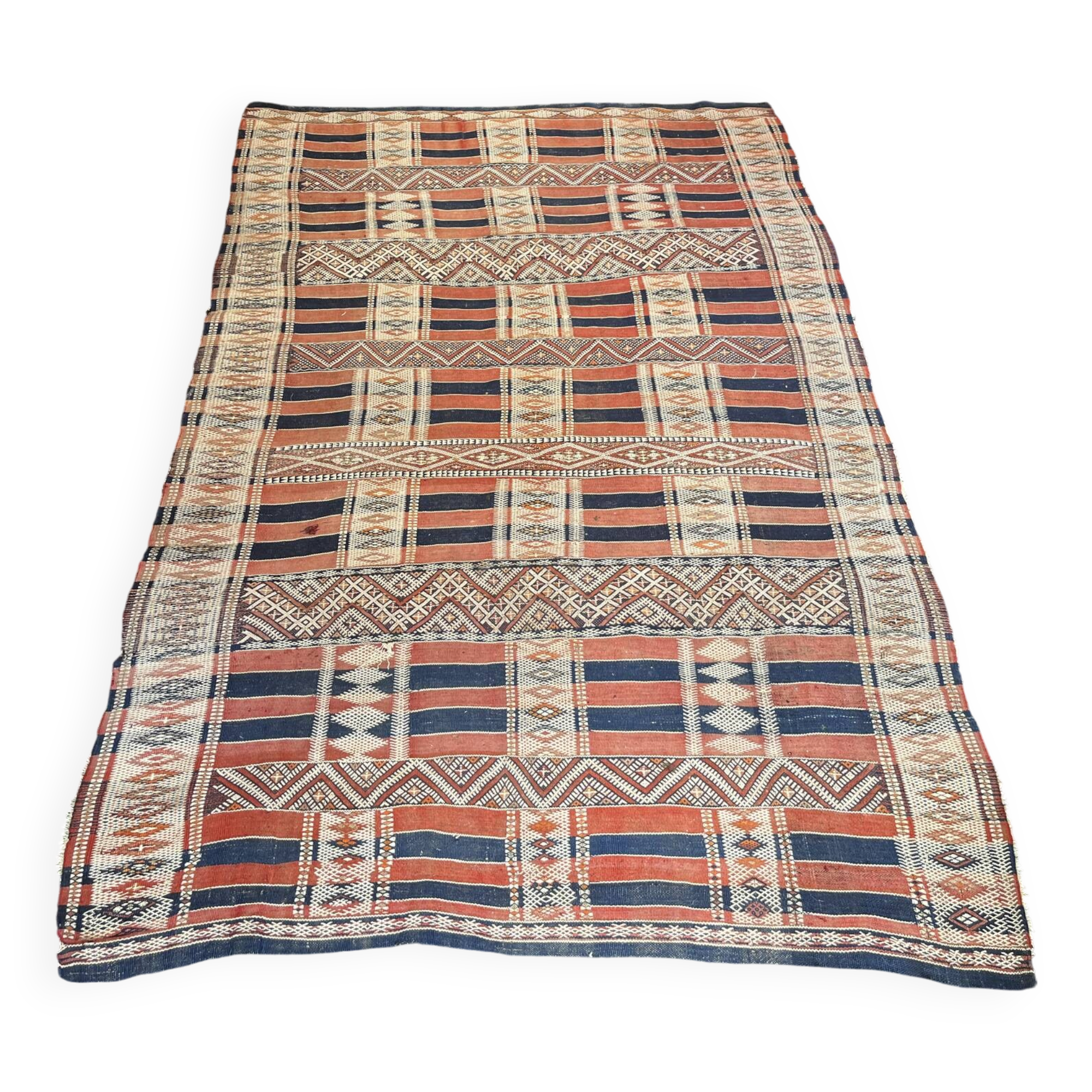 19th-century antique carpet