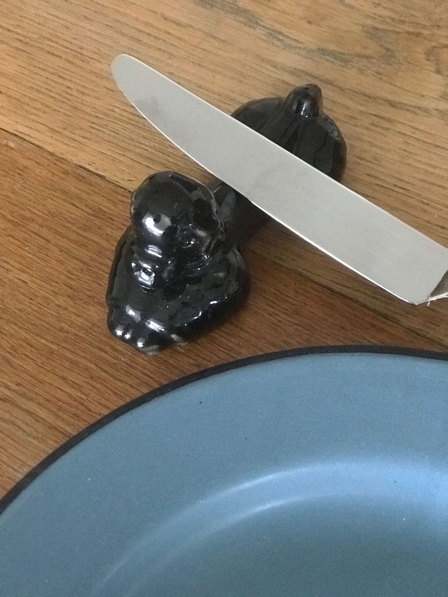 Lot of 12 vintage poodle-shaped knife holders