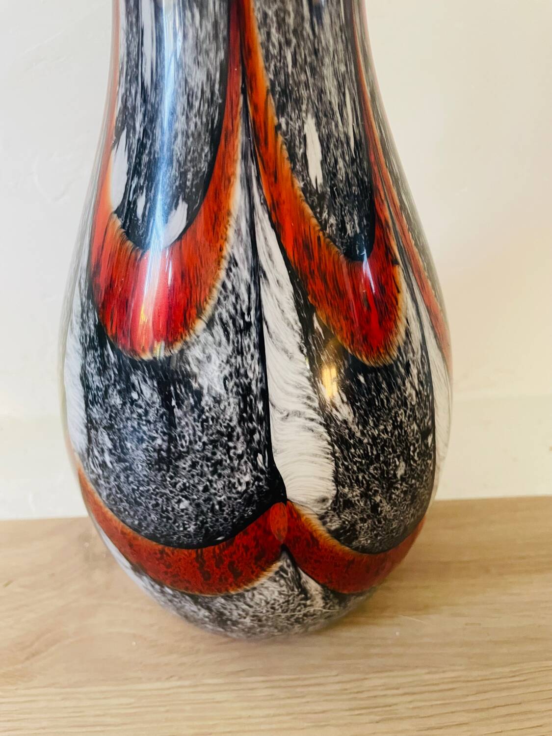 Murano opaline vase Popart 70's