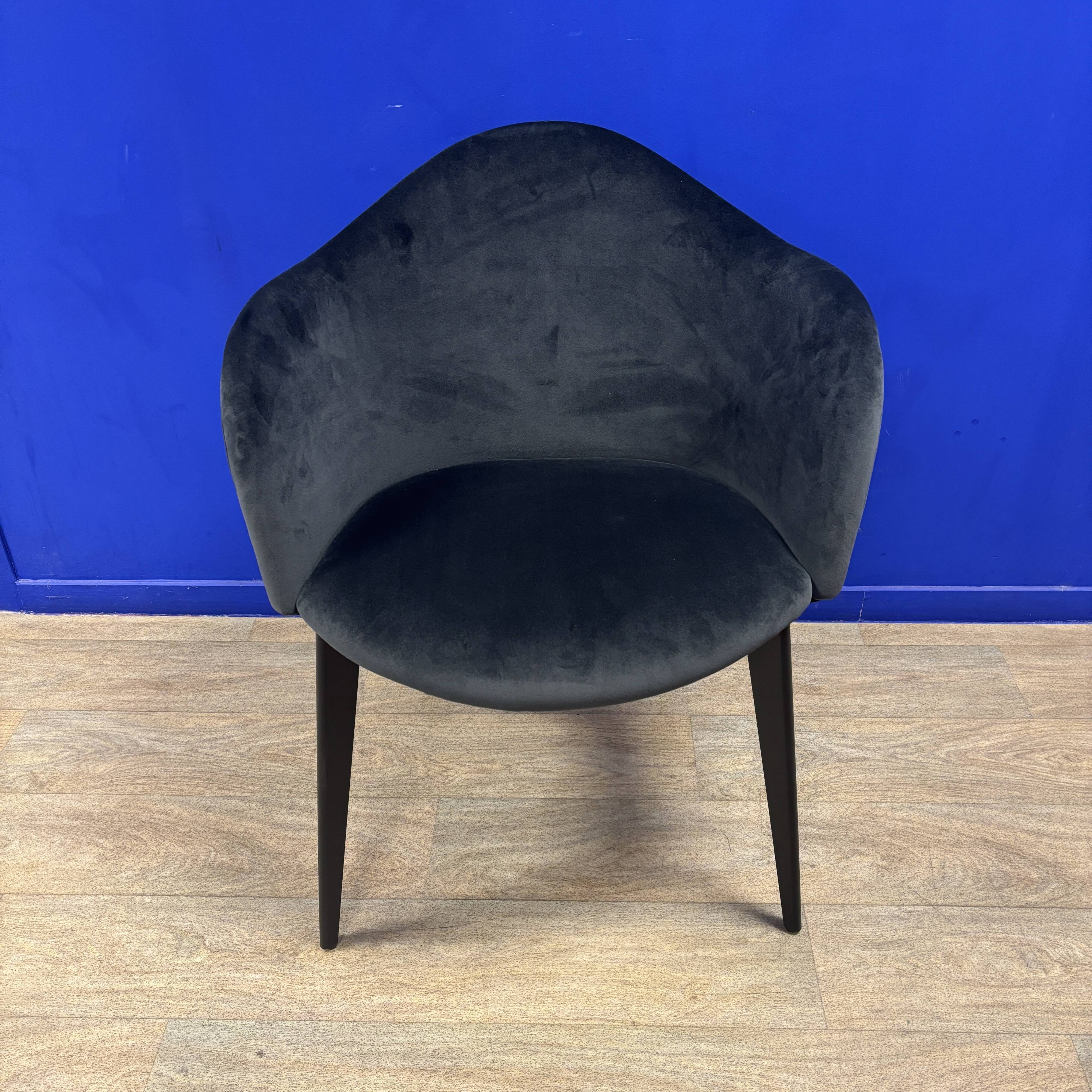 Fauteuil Nuovo Velours Gris - Altassina