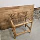 Rattan and glass side table 1960