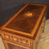 20th century Italian inlaid chest of drawers in Louis XVI style