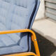 Sofa 2 places wool blue