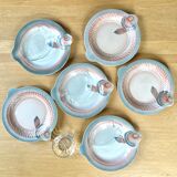 Fish plates Digoin Sarreguemines