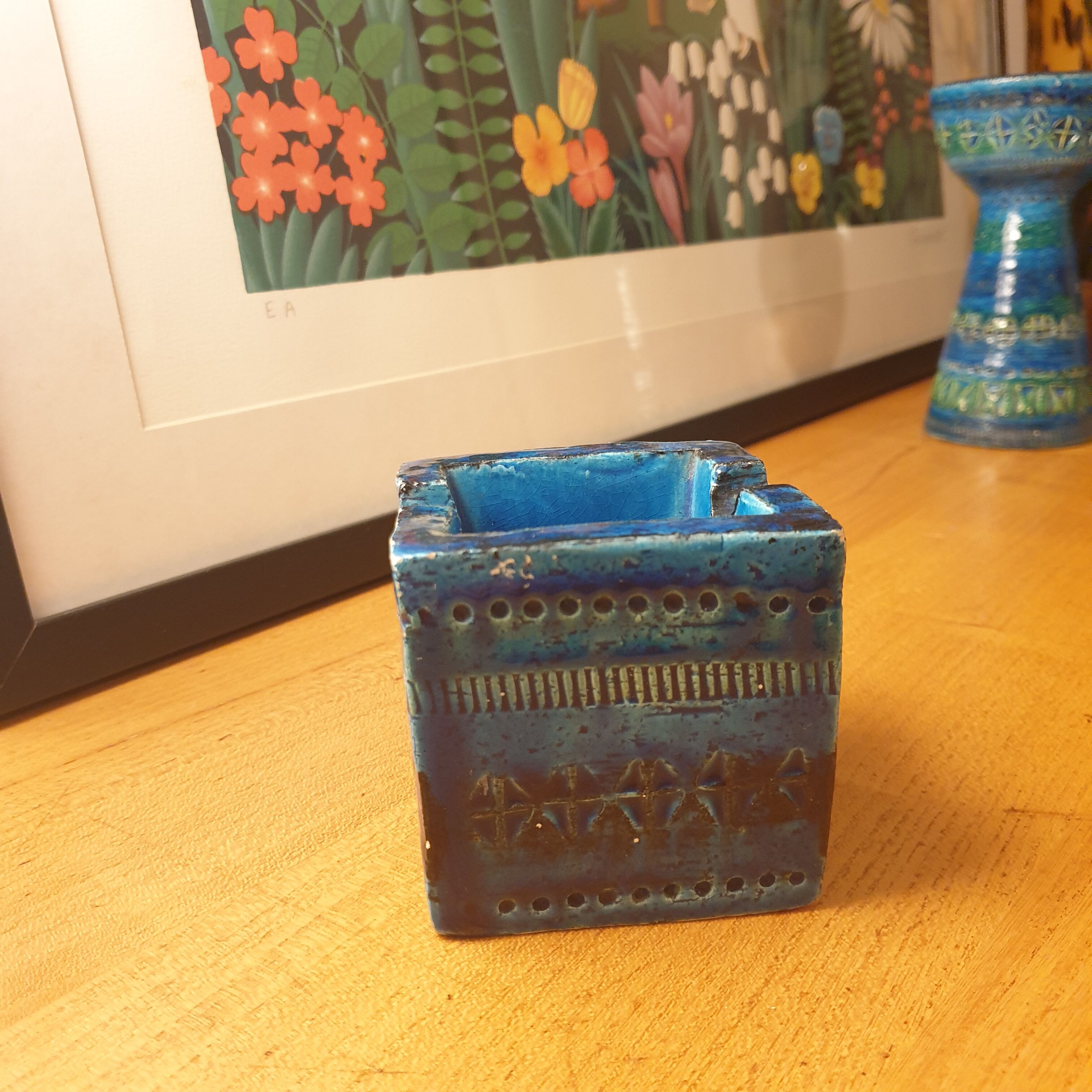 Bitossi Blue Rimini Ashtray