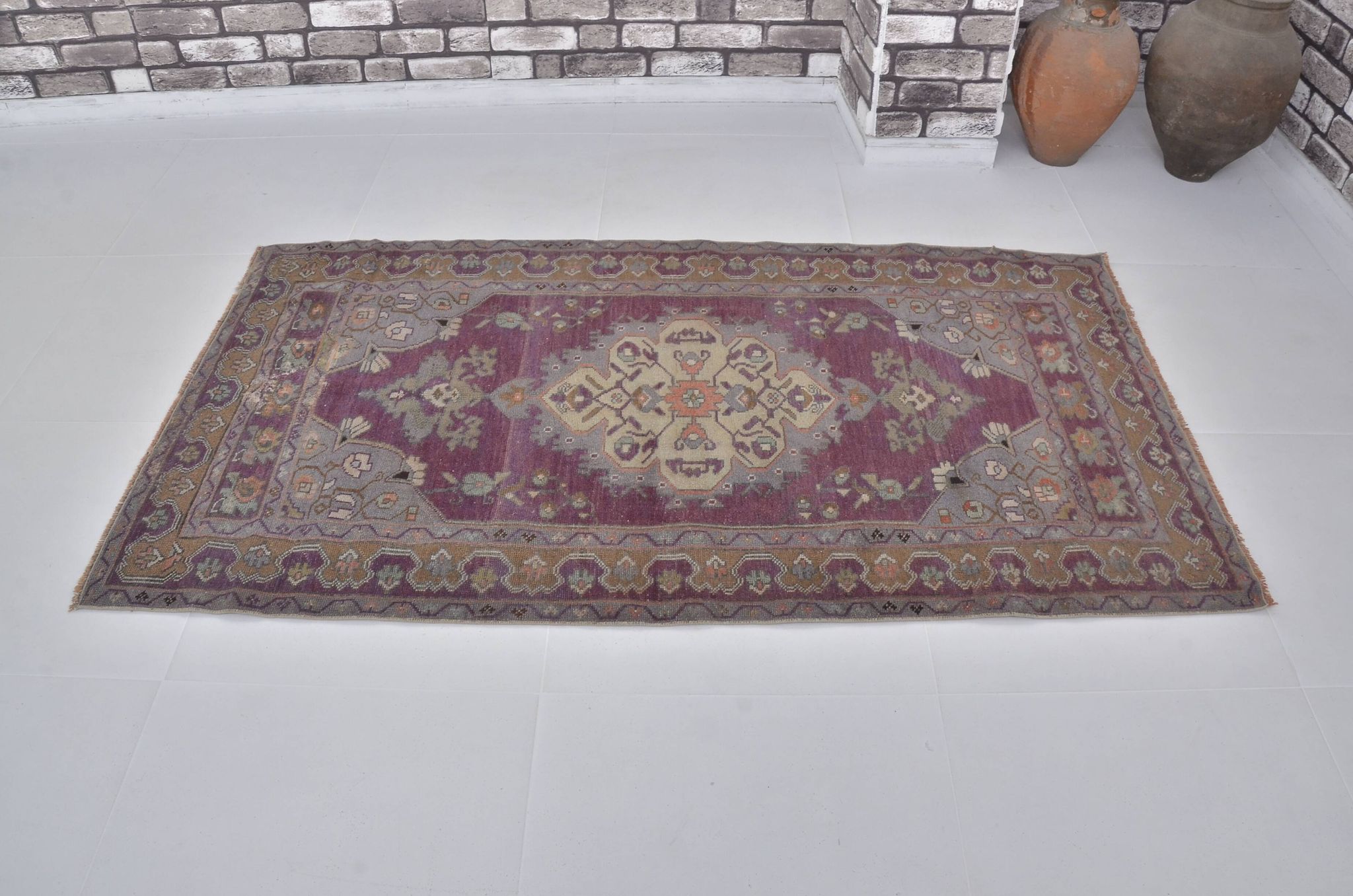 Tapis turc Oushak noué à la main sku 1346