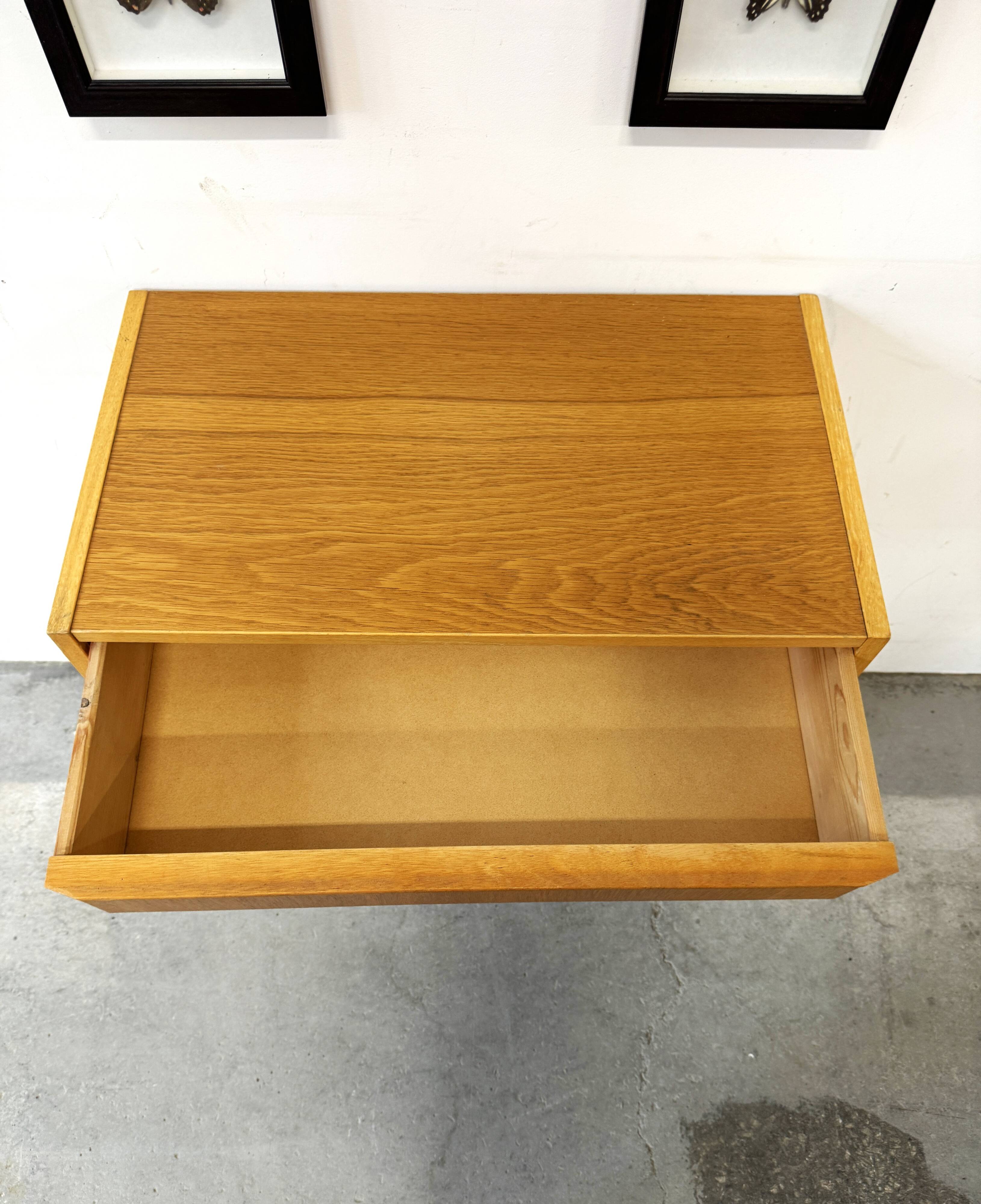Oak Drawer Cabinet, Denmark, 1970s, Mid-Century, Vintage
