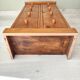 Small wooden piece of furniture, cabinet style, false drawers.