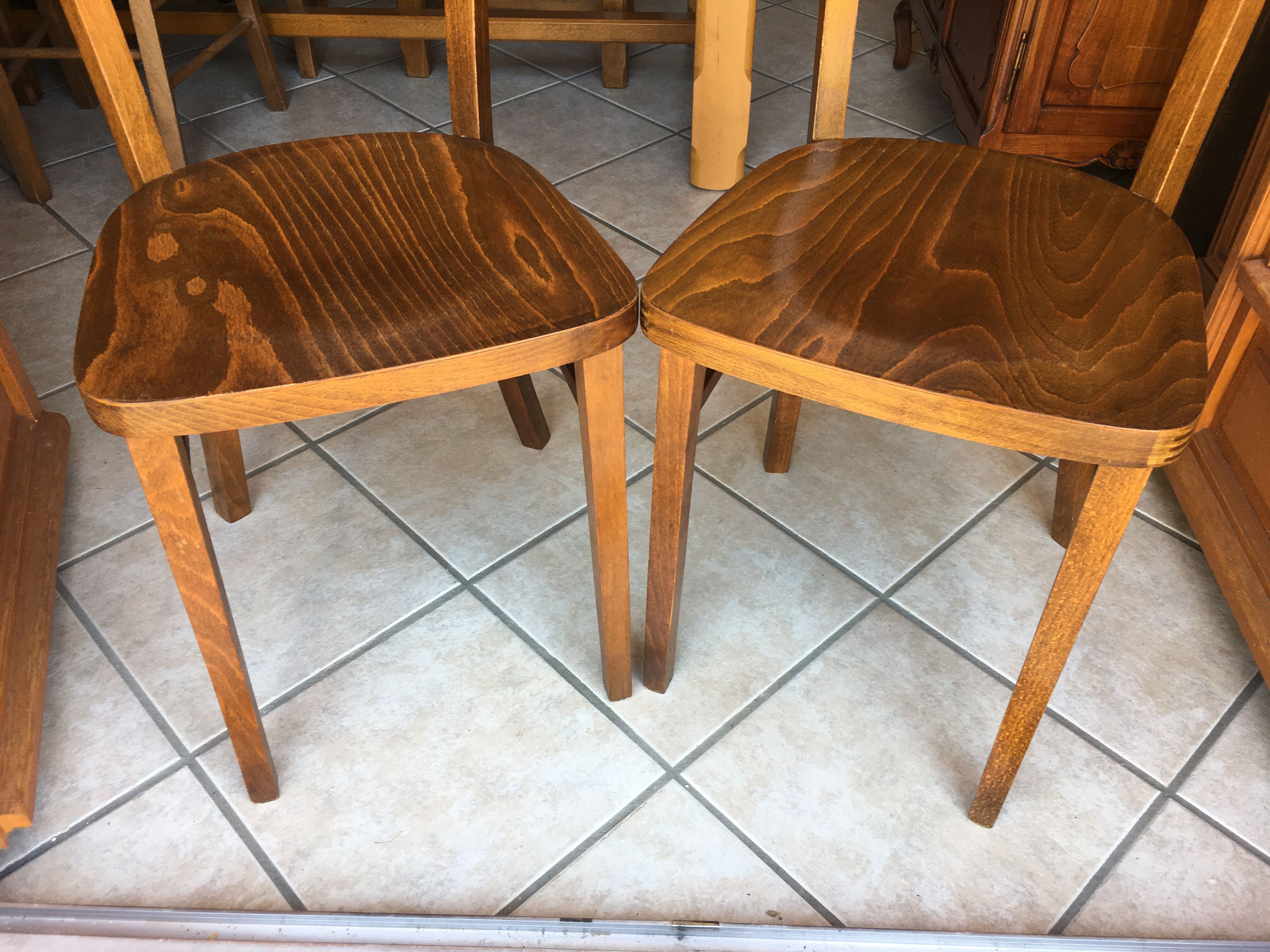 Pair of Thonet bistro chairs