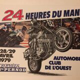 Original poster Prévost 24 Hours of Le Mans Moto 1979