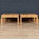 Une paire de tables d'appoint en bois laqué belge et en agate par willy daro c.1970