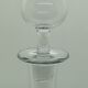 Engraved round decanter and its bubble top