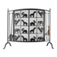 Wrought iron fireplace screen by Atelier Marolles, France, 1950s