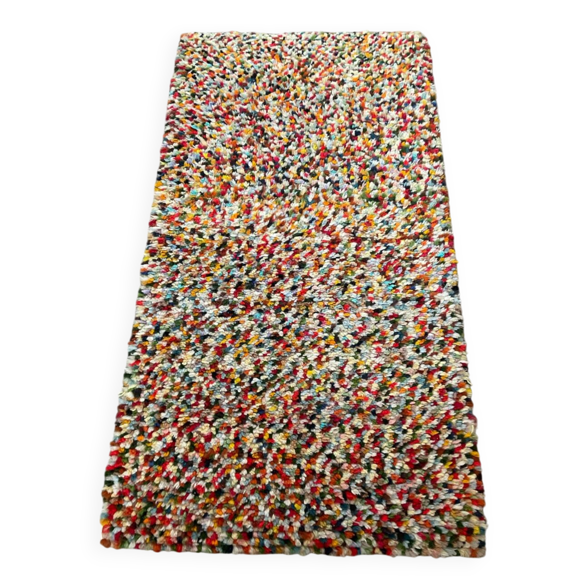 Vintage woven wool rug