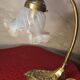 brass and bronze desk lamp superb tulip glass 1920 elec ok 35x25