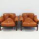 Ensemble de fauteuils MP-13 de Percival Lafer en cuir cognac