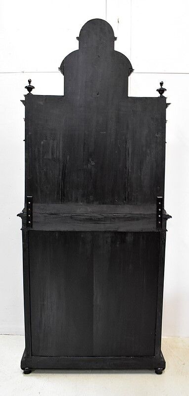 Ceremonial showcase in blackened pearwood, Napoleon III period - 1850