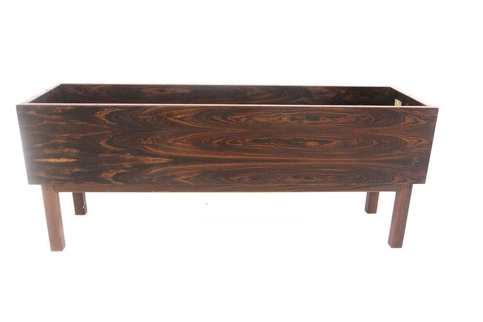 Scandinavian indoor planter in rosewood, Sweden, 1960.