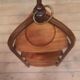 Mahogany plate holder