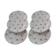 6 half porcelain plates K&G Luneville, circa 50