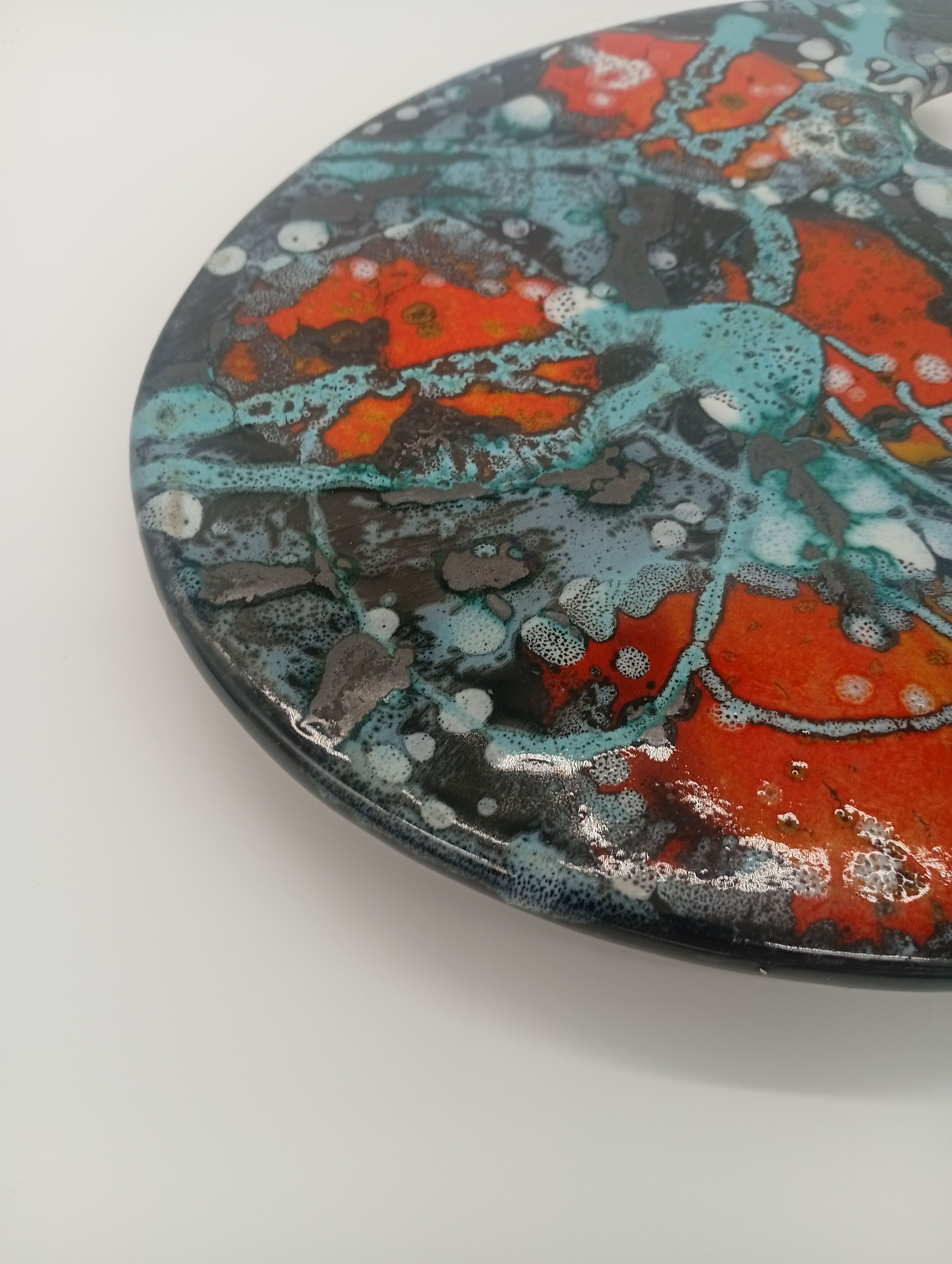 Bottle Coaster Painter's Palette Multicoloured Ceramic Pop