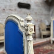 Pair of lacquered wooden beds Louis XVI XIXth