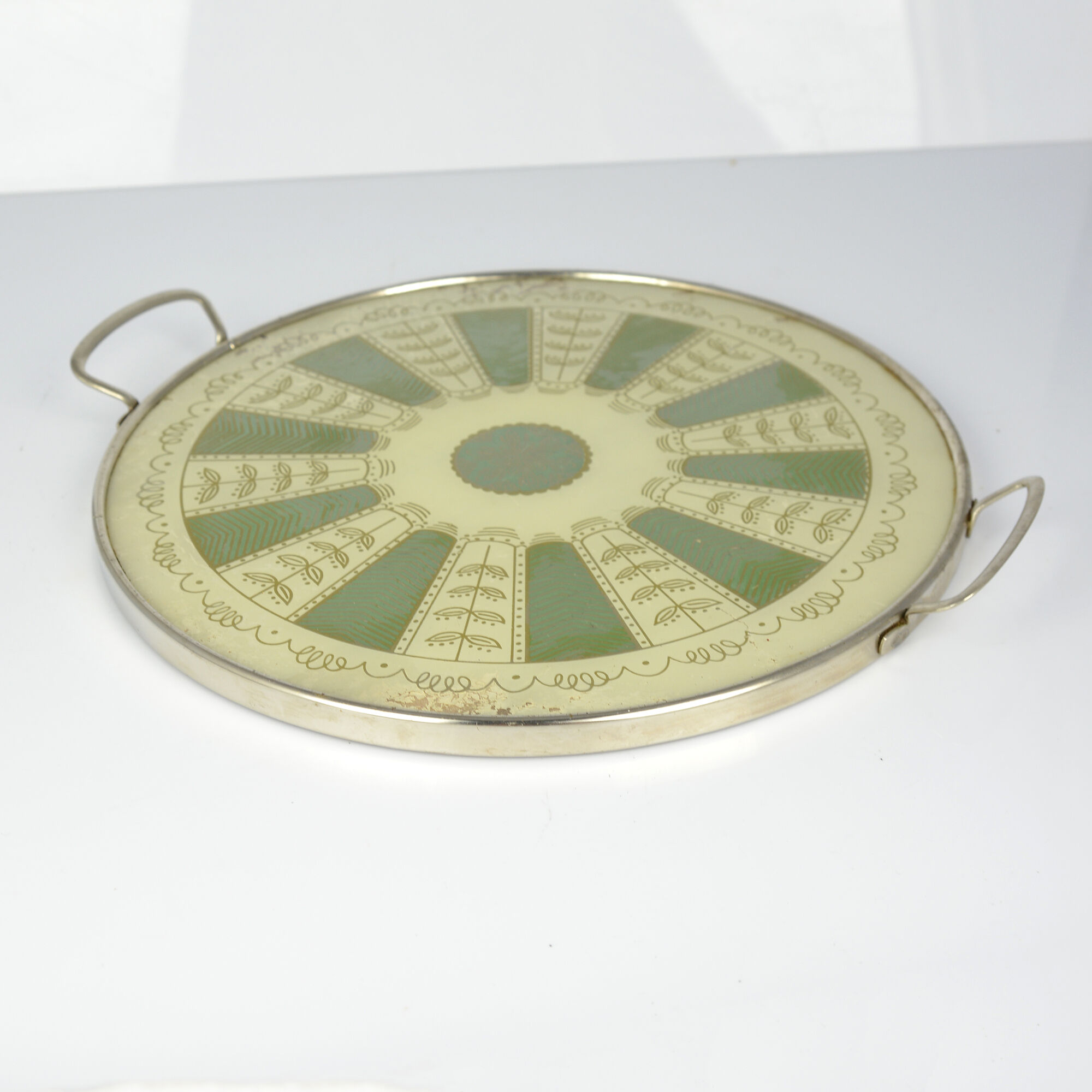 Holzsieb BT Wasungen tray with handles mid-century modern, 1960s