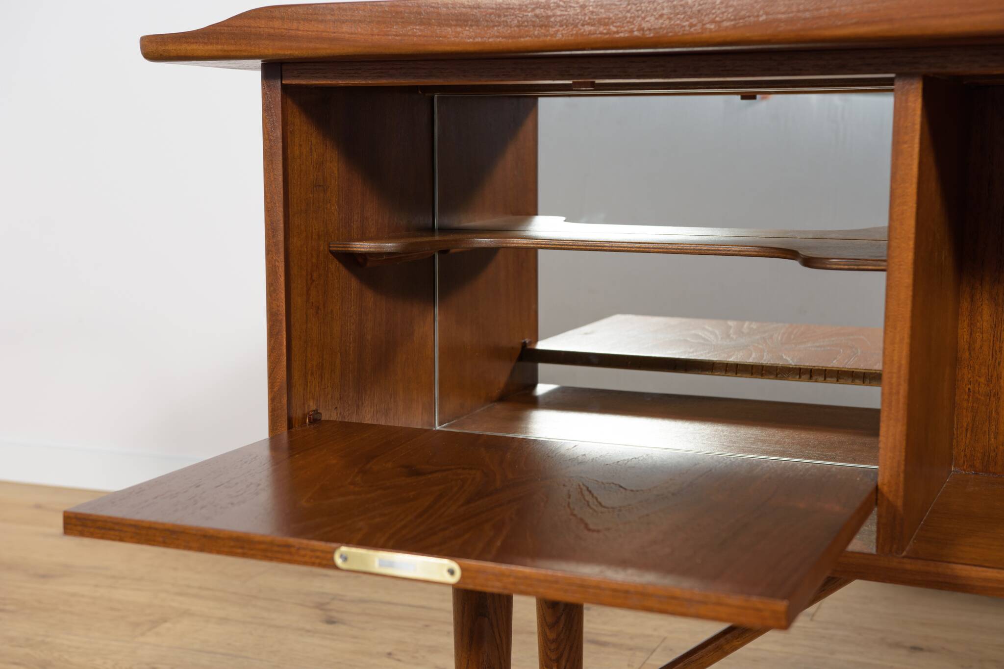 Mid Century Boomerang Teak Desk by Peter Løvig Nielsen, Denmark, 1970s