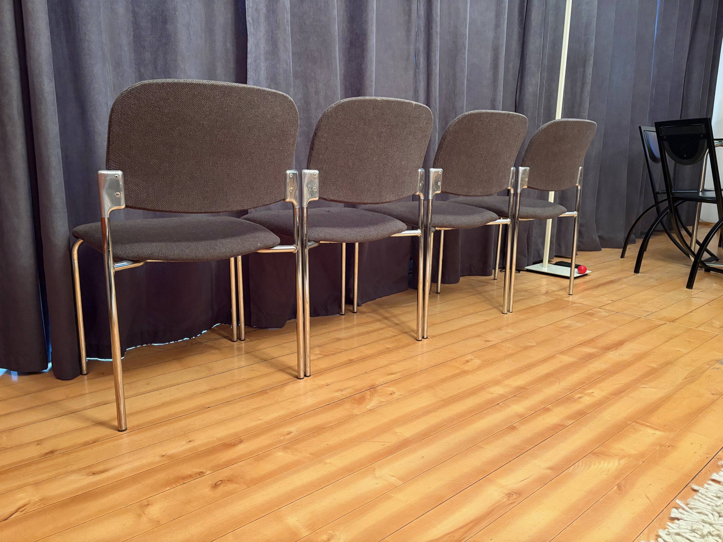 Set of four chairs, 1980s