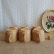 Set 6 coffee cups in sarreguemines sandstone france vintage