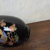Japanese Asian vase XX black ceramic