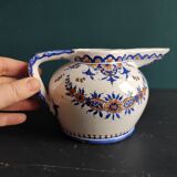 Vintage French hand-painted jug/pitcher