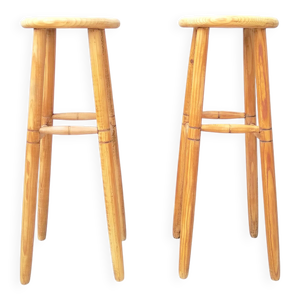 Paire de tabourets hauts